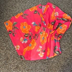 Pink Floral Light-Weight Maxi Dress